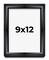9x12 Modern Shadow Box 1.5" Depth Picture Frame with UV-Resistant Acrylic & Acid Free Backing, Available in 3 Finishes - Black, Silver, White